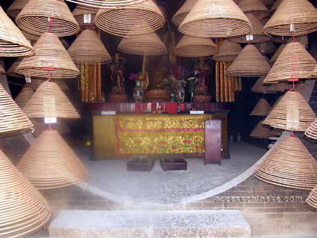 A lot of spiral Incense sticks.