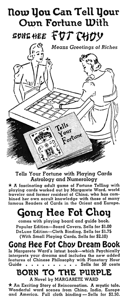 Gong hee Fot Choy 1938 advertisement