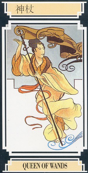 Chinese Tarot QUEEN OF WANDS Image